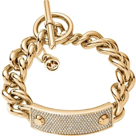 michael kors armband gold silber perlen|Michael Kors gold jewelry women.